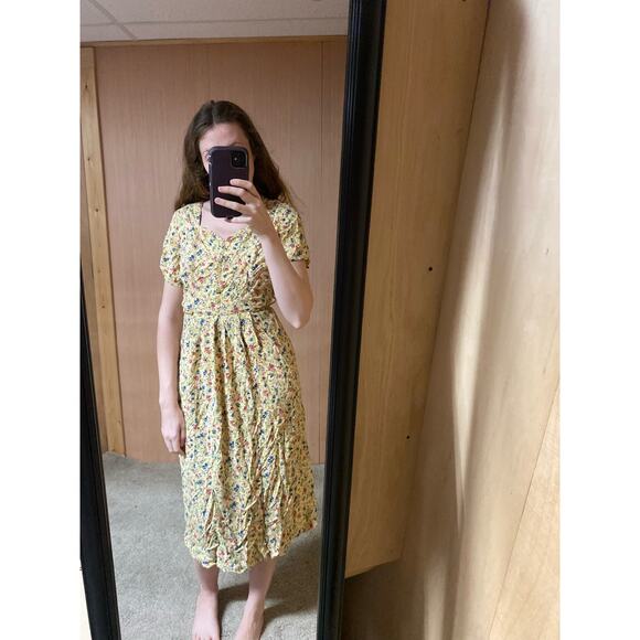 Vintage 90’s Midi Floral Dress - Picture 7 of 14